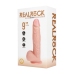 Vibrating Regular Straight Cock with Balls - 9 / 23 cm - Flesh