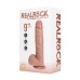 Vibrating Regular Straight Cock with Balls - 9 / 23 cm - Tan