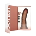 Vibrating and Rotating Regular Curved Cock - 8 / 20,5 cm - Tan