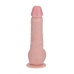 Vibrating and Rotating Straight Cock with Balls - 8 / 20,5 cm - Flesh