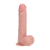 Vibrating and Rotating Straight Cock with Balls - 8 / 20,5 cm - Flesh