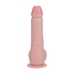 Vibrating and Thrusting Straight Cock with Balls - 8 / 20,5 cm - Flesh