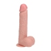 Vibrating and Thrusting Straight Cock with Balls - 8 / 20,5 cm - Flesh