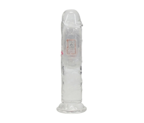 RealRock LED Vibrating Model 15 cm Transparent - Intimate Wellness Device