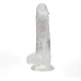 RealRock LED Vibrating Intimate Machine 18 cm Transparent