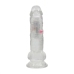 RealRock LED Vibrating Intimate Machine 18 cm Transparent