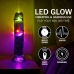 RealRock LED Vibrating Model 20 cm Transparent - Multi-Function Intimate Device