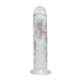 RealRock LED Vibrating Model 20 cm Transparent - Multi-Function Intimate Device
