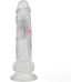 RealRock LED Vibrating Straight Model with Suction Base 20cm Transparent