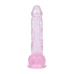 REALROCK Crystal Clear Model 5 Pink 12.7 cm - Suction Cup Base