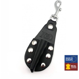 Red Leather Aroma Bottle Holder Small Black 10ml Accessory