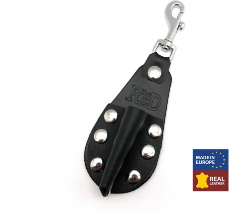 Red Leather Aroma Bottle Holder Small Black 10ml Accessory