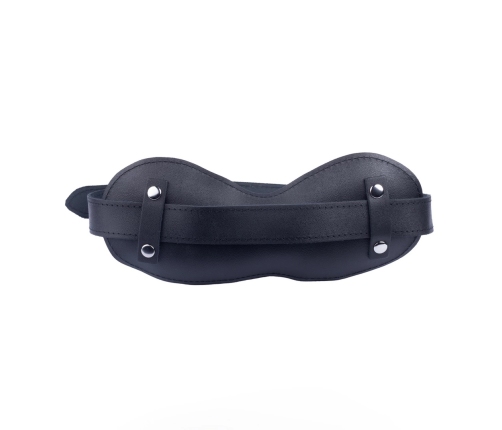 Red Leather Restraint Gag Black Adjustable Genuine Leather 56-73cm