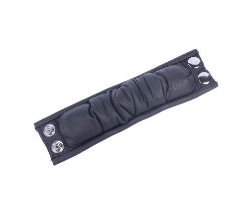 Hiekka Leather Weighted Support Ring 500g Black, 5cm Wide