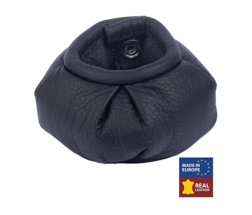 Hiekka Leather Weighted Support Ring 500g Black, 5cm Wide