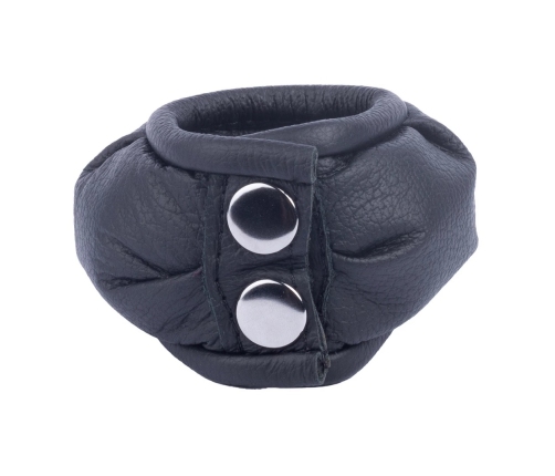 Hiekka Leather Weighted Support Ring 500g Black, 5cm Wide