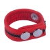 Red Leather Tippy Adjustable Leather Band Red - Vegetable-Tanned, 2.3 cm Wide