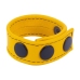 Cocky Adjustable Leather Band Yellow - Custom Fit, 2.5 cm, Cowhide