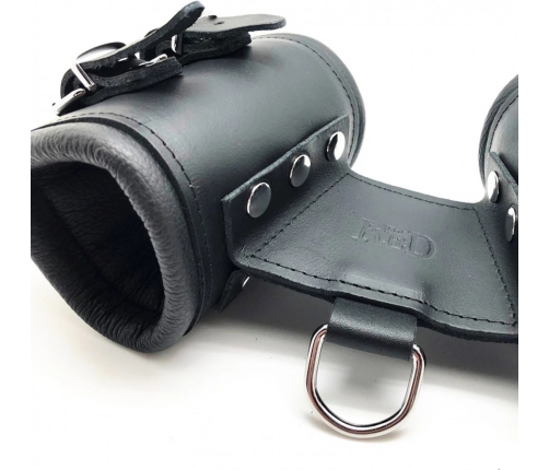 Red LeatherRestraint System Black - Adjustable European Design