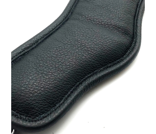 Red Leather Black Leather Collar European Vegetable-Tanned Adjustable Strap