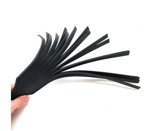 Red Leather Paddle 45 cm Black - Premium Vegetable-Tanned Model