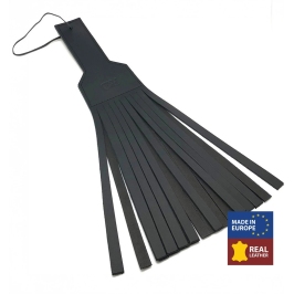 Red Leather Paddle 45 cm Black - Premium Vegetable-Tanned Model