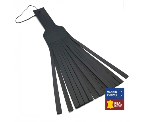 Red Leather Paddle 45 cm Black - Premium Vegetable-Tanned Model