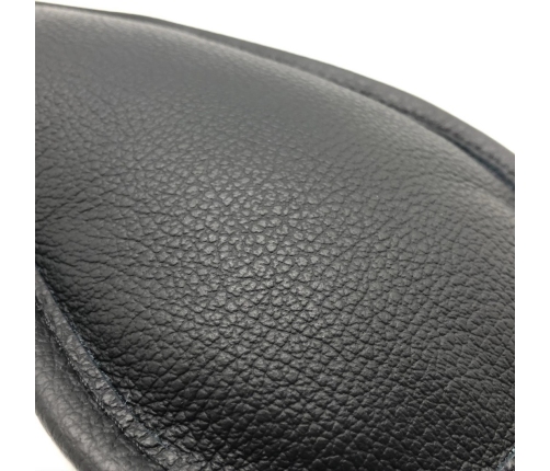 Red Leatherr Eye Mask Black - Adjustable Padded Model, 26x12 cm