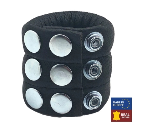 Red Leather Adjustable Leather Ballstretcher 190g Black - Custom Fit Design