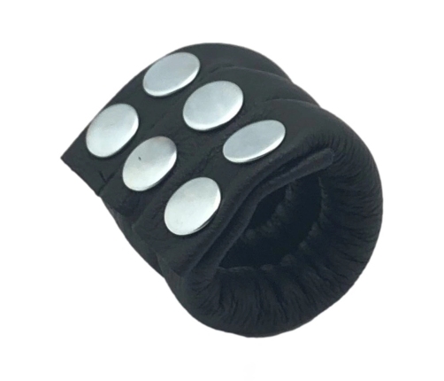 Red Leather Adjustable Leather Ballstretcher 190g Black - Custom Fit Design