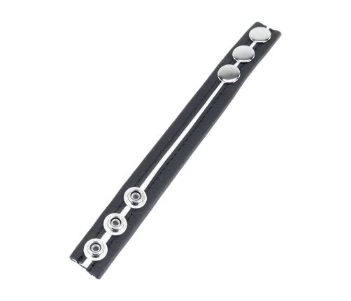 Red Leather Ring White - Custom Fit, Vegetable-Tanned, 22 mm