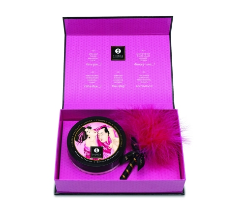 Bijoux Indiscrets Raspberry Body Powder with Feather Applicator 75g