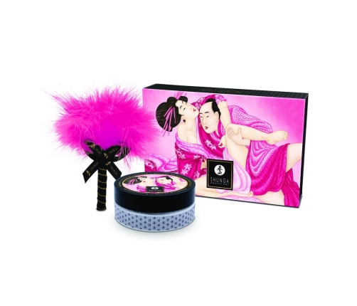 Bijoux Indiscrets Raspberry Body Powder with Feather Applicator 75g