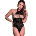Seamless Halter Teddy - One Size - Black