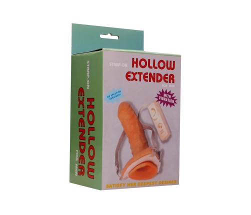 Hollow Vibrating Strap-On Extension