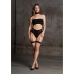 Ananke XII - Three Piece with Choker, Bandeau Top and Pantie with Garters - One Size