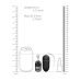 Vibrating Egg with 10 Speeds and Remote Control - L - Black