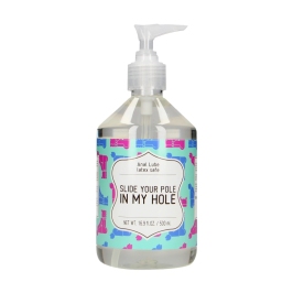 Slide Your Pole In My Hole - Waterbased Lubricant - 17 fl oz / 500 ml