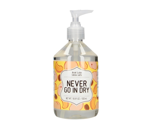 Never Go In Dry - Waterbased Anal Lubricant - 17 fl oz / 500 ml