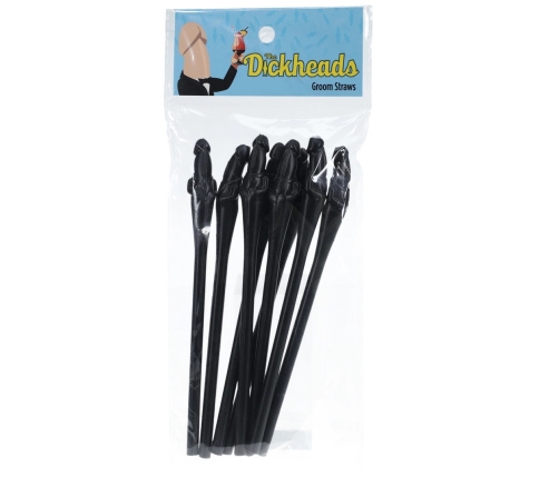 Groom Straws - Black