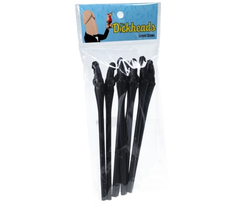 Groom Straws - Black
