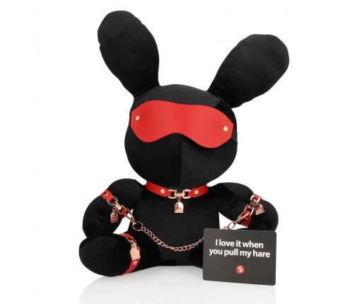 Rimba Velvet Rabbit Accessory Large Black - Soft Plush Collectible