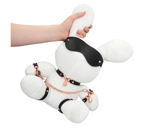 Velvet White Bondage Rabbit Large - Decorative Plush by Rimba