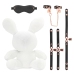 Velvet White Bondage Rabbit Large - Decorative Plush by Rimba