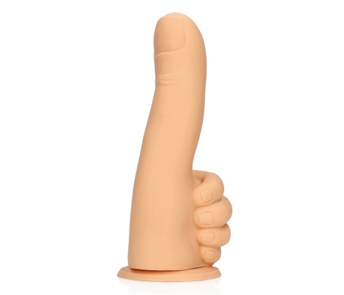 Thumbs Up Premium Model - Flexible Silicone Fun Hand, Beige, 13 cm