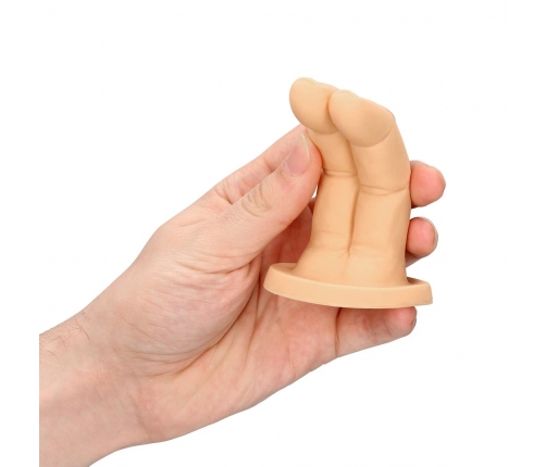 Shots Toys Cum Over Finger Extension Flesh Tone, Flexible Model