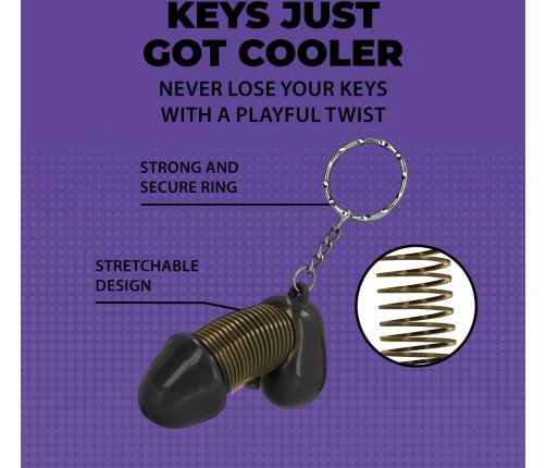 ToyJoy Super John Keychain Black - Fun Character Accessory