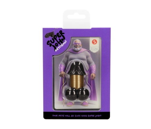 ToyJoy Super John Keychain Black - Fun Character Accessory