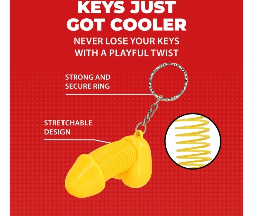 EasyToys Super Dicky Keychain Yellow - Fun Collectible Accessory