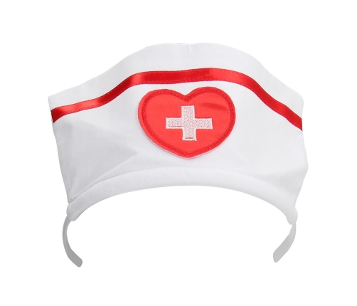 Svenjoyment Nurse Costume S/M White - Dress & Headpiece Set